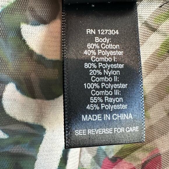 Ali Miles Sheer Open Front Boho 3/4 sleeve topper lightweight cardigan L - Picture 4 of 10